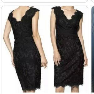 Tadashi Shoji Black Lace Dress Size 6
